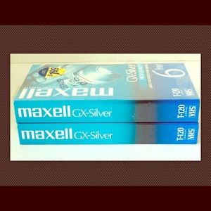 Lot Of 2 Maxwell VHS Cassette Tapes Sealed